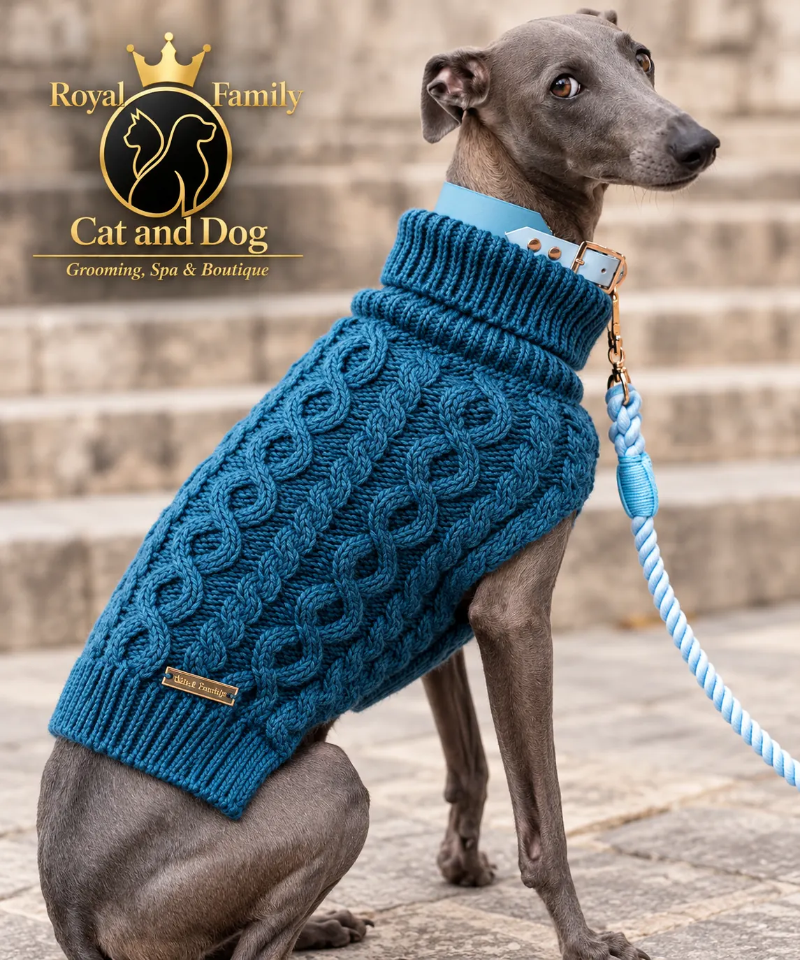 Cão com camisola da boutique